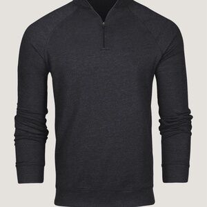 Fresh Clean Tees Charcoal Quarter Zip Size LargeLarge